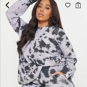 Plus size Lilac Co ord tie dye set